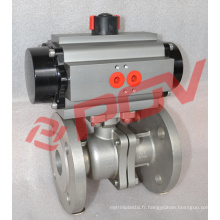 Flanged ball valve fast acting pneumatic valve